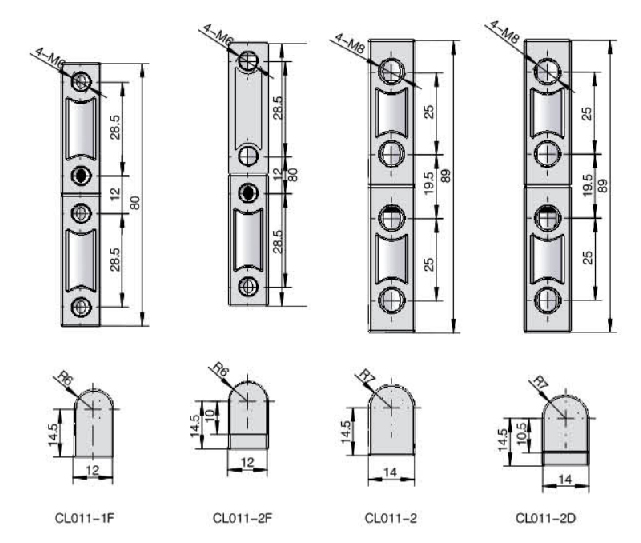Mode CL011 Series cabinet  hinge  for equipment mechanical 01